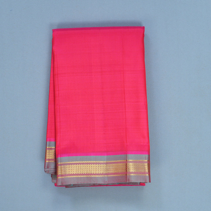 Hayagrivas Handloom Fuchsia Pink Kanjivaram Silk Saree KBF584G7-7