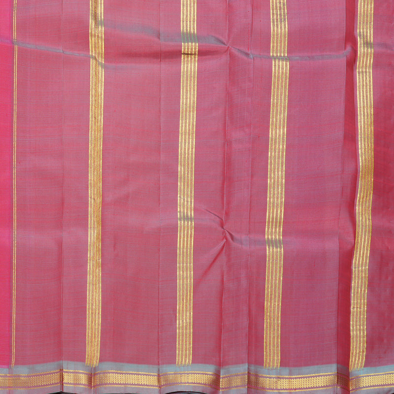 Hayagrivas Handloom Fuchsia Pink Kanjivaram Silk Saree KBF584G7-7