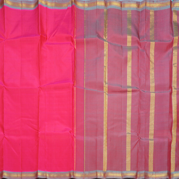 Hayagrivas Handloom Fuchsia Pink Kanjivaram Silk Saree KBF584G7-7