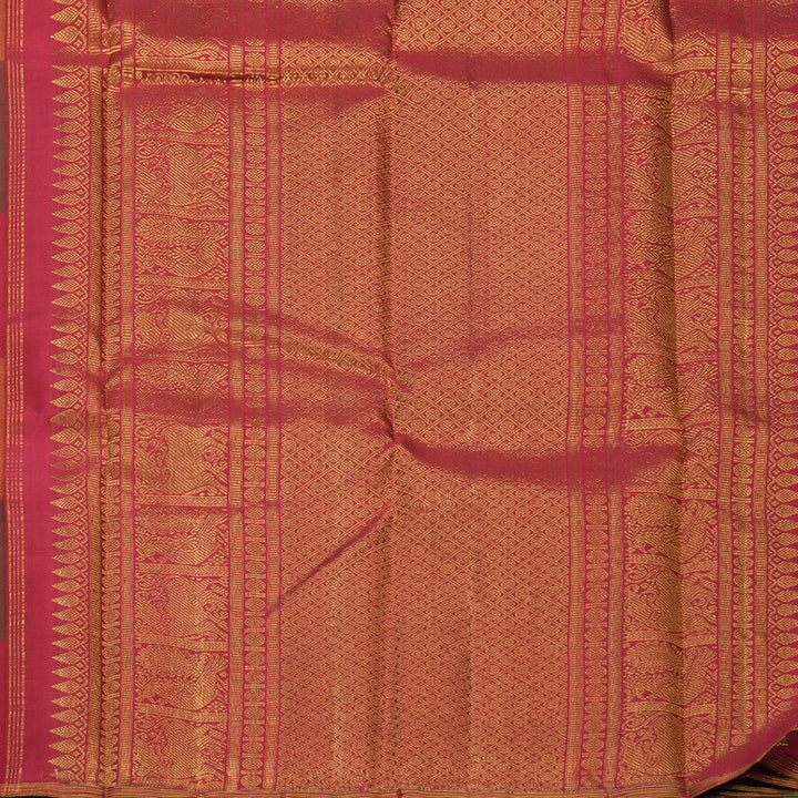 Hayagrivas Handloom Multicolour Checks Kanjivaram Silk Saree KBF587G2-1