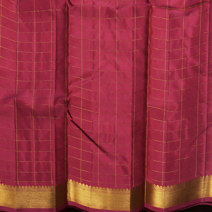 Hayagrivas Handloom Multicolour Checks Kanjivaram Silk Saree KBF587G3-1