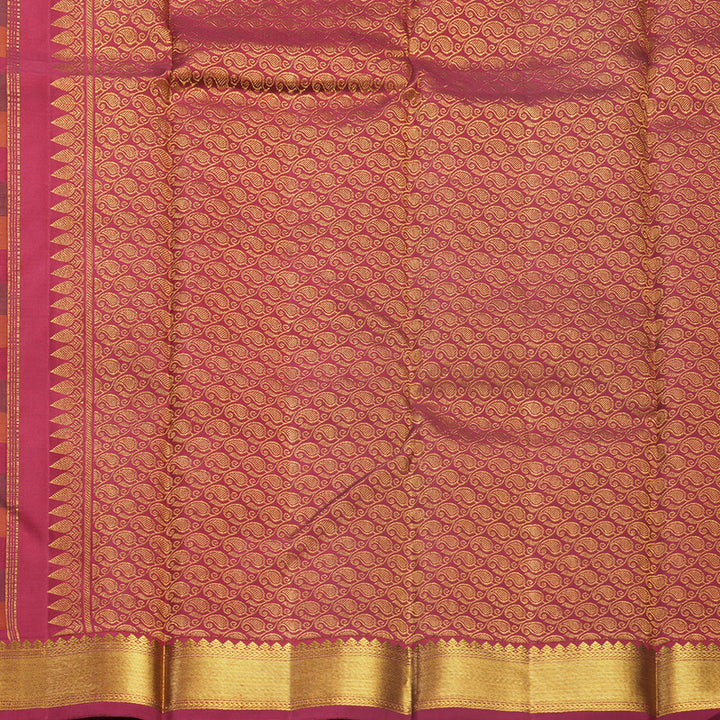 Hayagrivas Handloom Multicolour Checks Kanjivaram Silk Saree KBF587G3-1