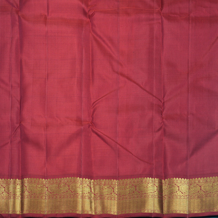 Hayagrivas Handloom Mustard Yellow Kanjivaram Silk Saree with Ganga Jamuna Border KBF587G8-1