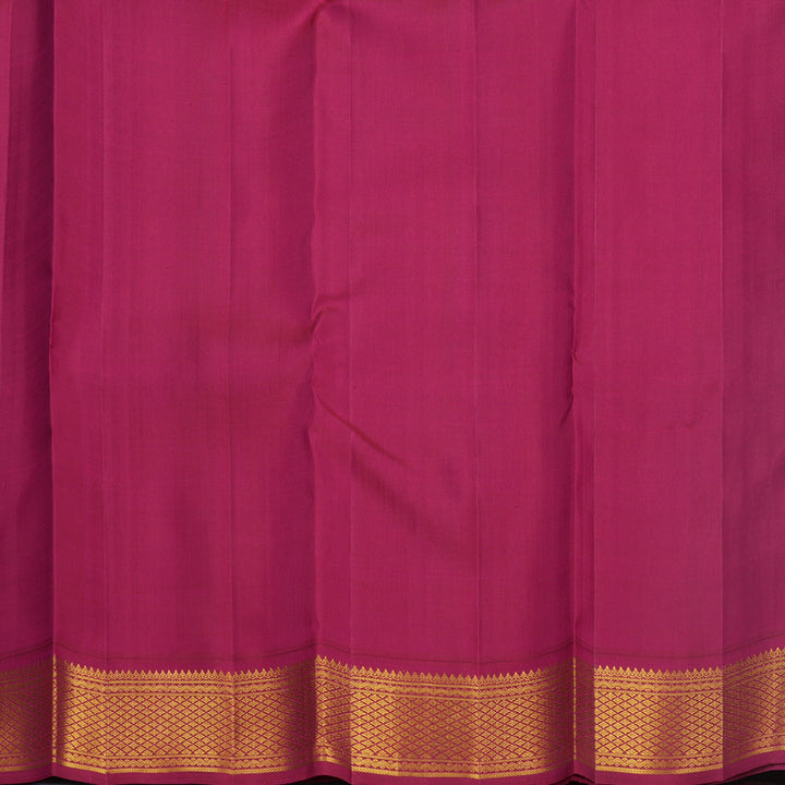 Hayagrivas Handloom Sea Green Kanjivaram Silk Saree with Pink Border KBF588G5-1