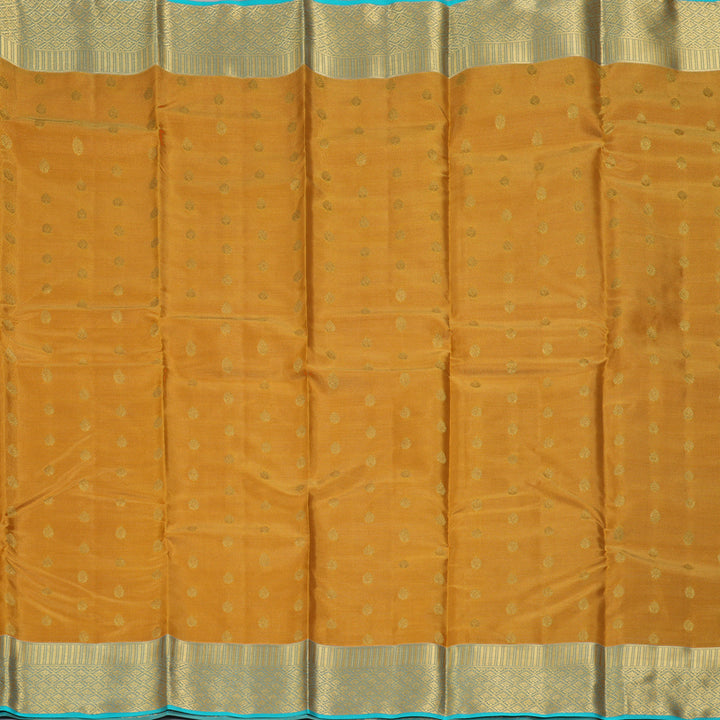 Hayagrivas Handloom Mustard Kanjivaram Silk Saree KBF58D1-15