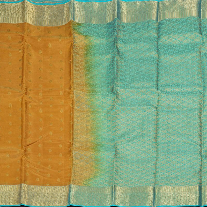 Hayagrivas Handloom Mustard Kanjivaram Silk Saree KBF58D1-15