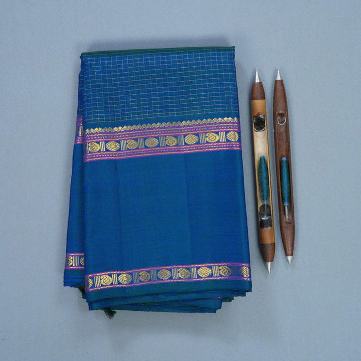 Hayagrivas Handloom Mayilkazhuthu Kanjivaram Silk Saree KBF590G1-1