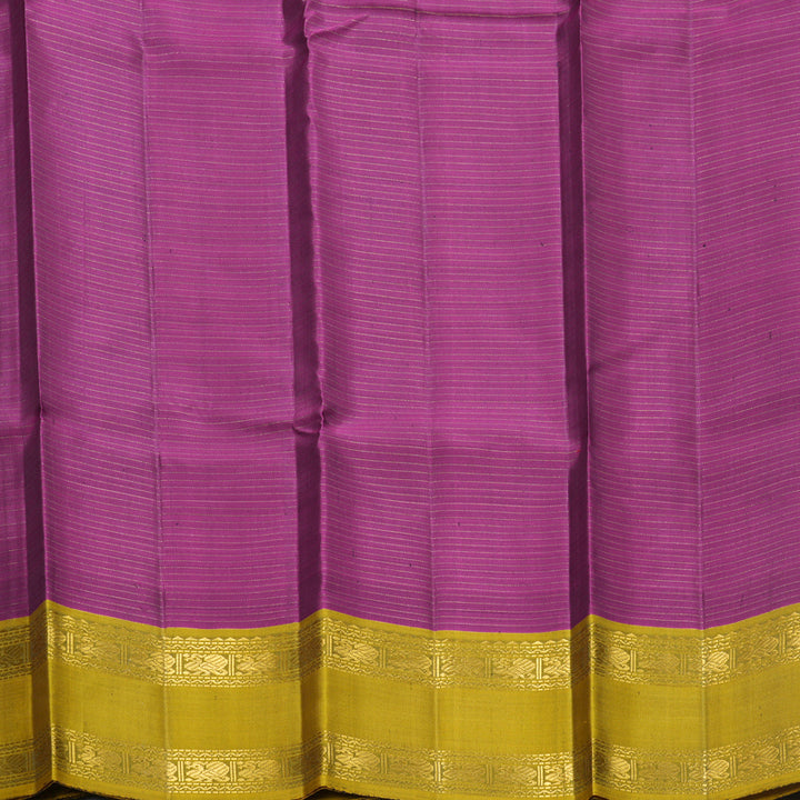 Hayagrivas Handloom Powder Blue Kanjivaram Silk Saree with Ganga Jamuna Border KBF590G1-3