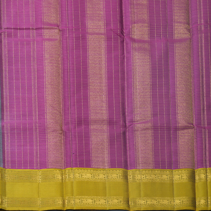 Hayagrivas Handloom Powder Blue Kanjivaram Silk Saree with Ganga Jamuna Border KBF590G1-3