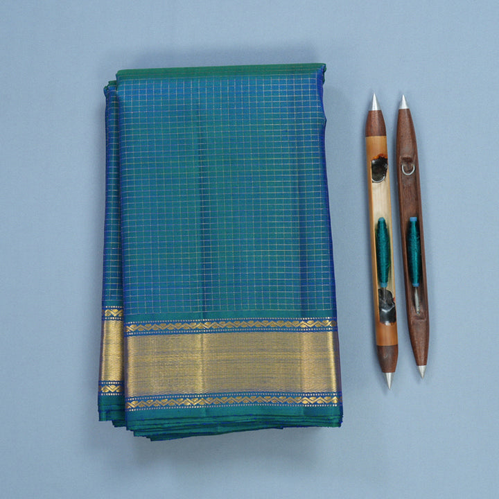 Hayagrivas Handloom Mayilkazhuthu Kanjivaram Silk Saree KBF590G2-1