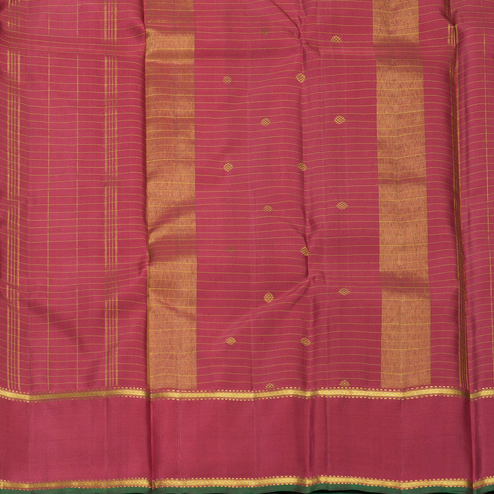 Hayagrivas Handloom Maroon Kanjivaram Silk Saree KBF590G2-2