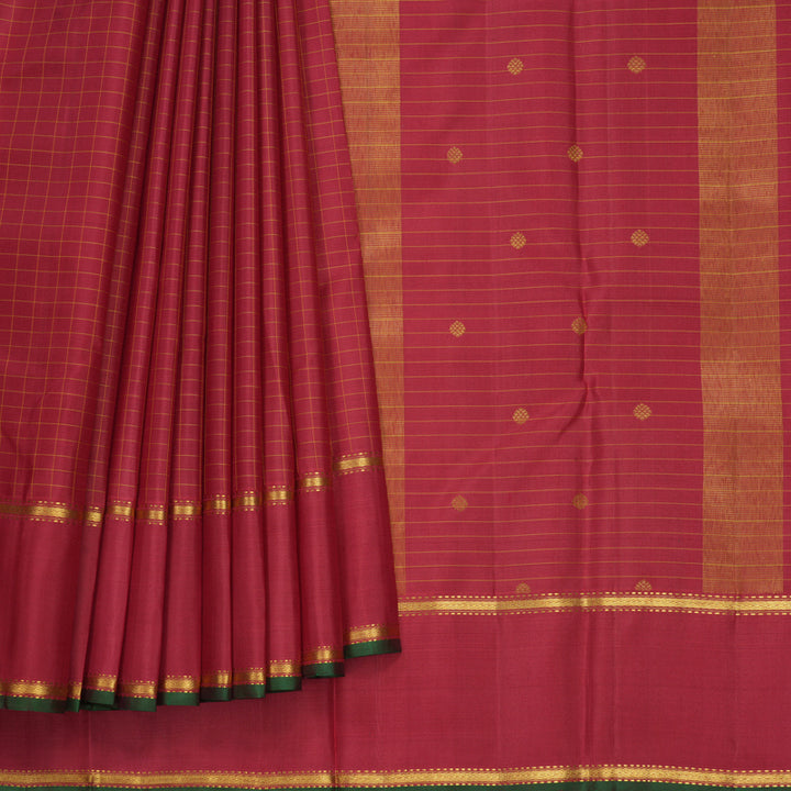 Hayagrivas Handloom Maroon Kanjivaram Silk Saree KBF590G2-2