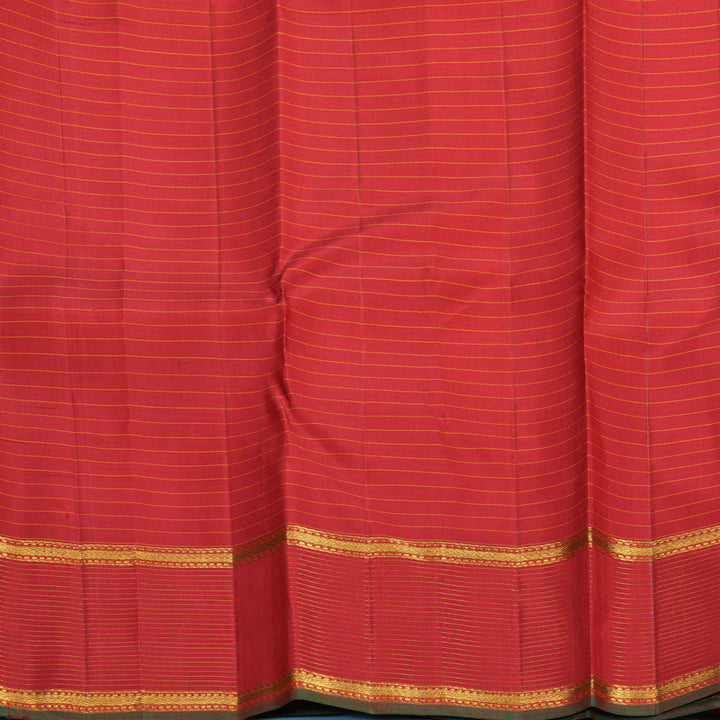 Hayagrivas Handloom Red Kanjivaram Silk Saree KBF590G2-3