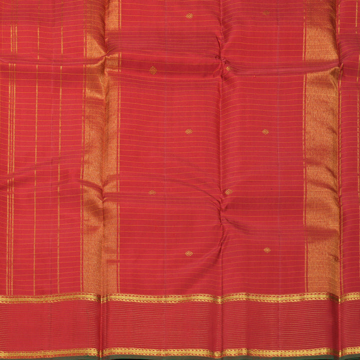 Hayagrivas Handloom Red Kanjivaram Silk Saree KBF590G2-3