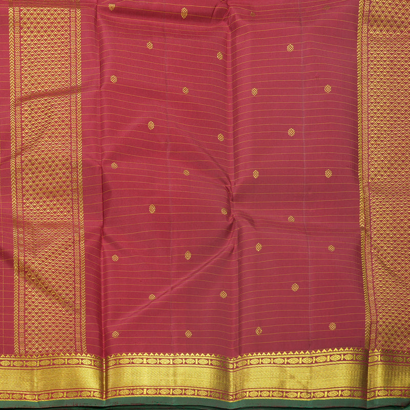 Hayagrivas Handloom Maroon Kanjivaram Silk Saree KBF590G2-4
