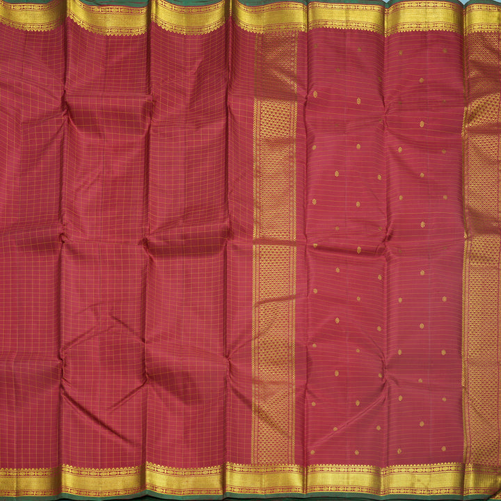 Hayagrivas Handloom Maroon Kanjivaram Silk Saree KBF590G2-4