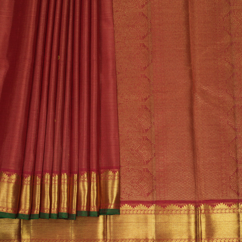 Hayagrivas Handloom Maroon Kanjivaram Silk Saree KBF590G7-3