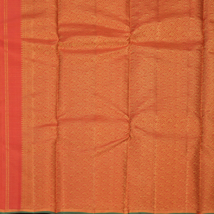 Hayagrivas Handloom Red Kanjivaram Silk Saree with Manthalir Selvedge Border KBF590G8-1