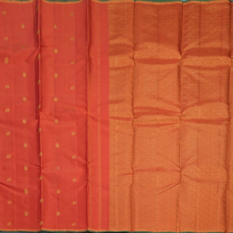 Hayagrivas Handloom Red Kanjivaram Silk Saree with Manthalir Selvedge Border KBF590G8-1