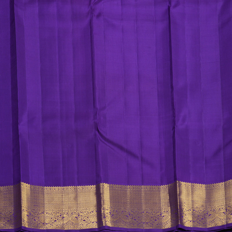 Hayagrivas Handloom Kum Kum Maroon Kanjivaram Silk Saree with Purple Border KBF595G2-3
