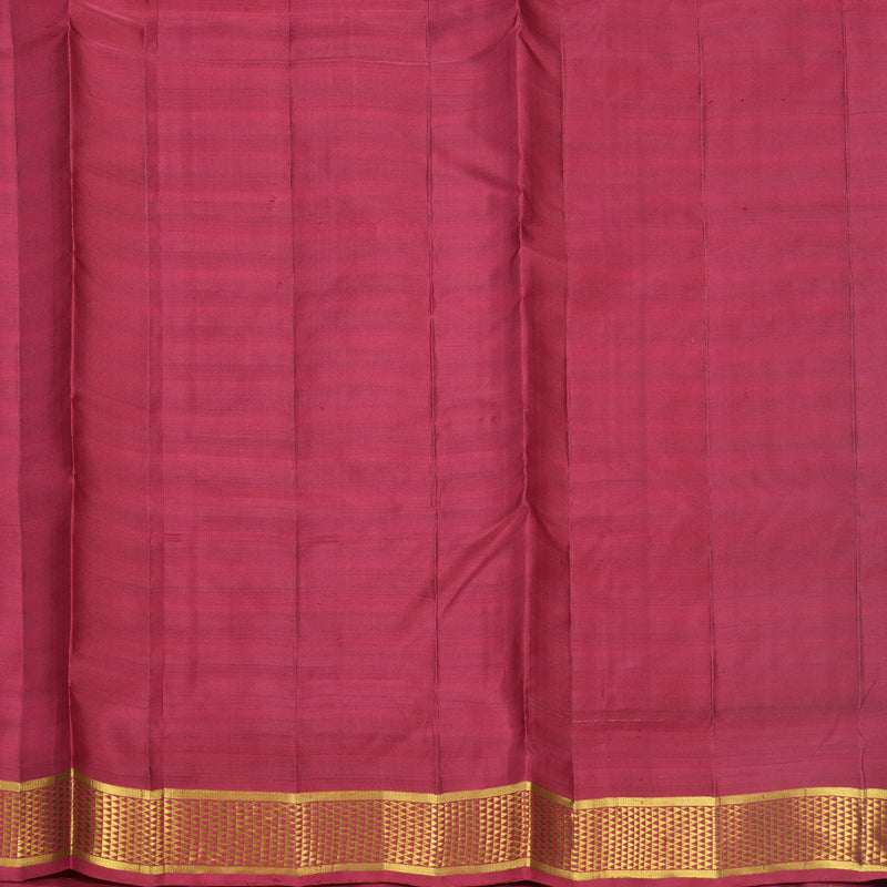 Hayagrivas Handloom Maroon &amp; Manthalir Stripes Ten Yards Silk Saree KBF596G10-1