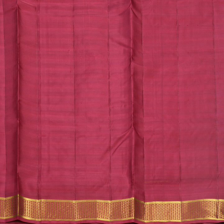 Hayagrivas Handloom Maroon &amp; Manthalir Stripes Ten Yards Silk Saree KBF596G10-1