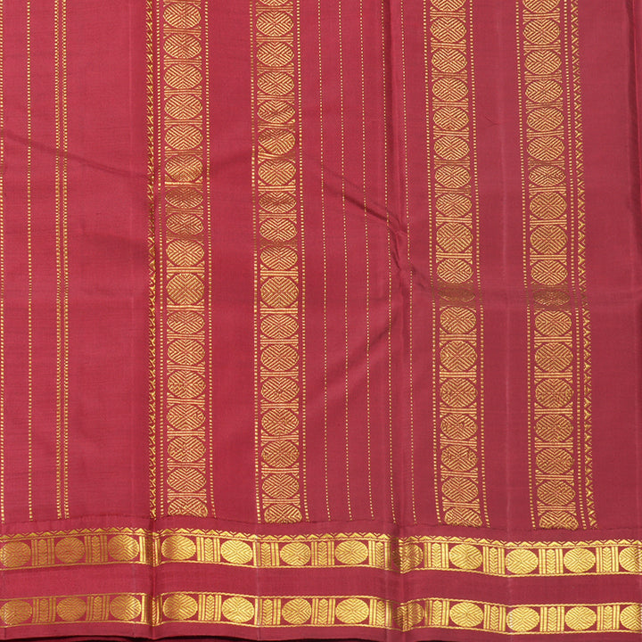 Hayagrivas Handloom Golden Mustard Kanjivaram Silk Saree with Ganga Jamuna Border KBF596G7-1