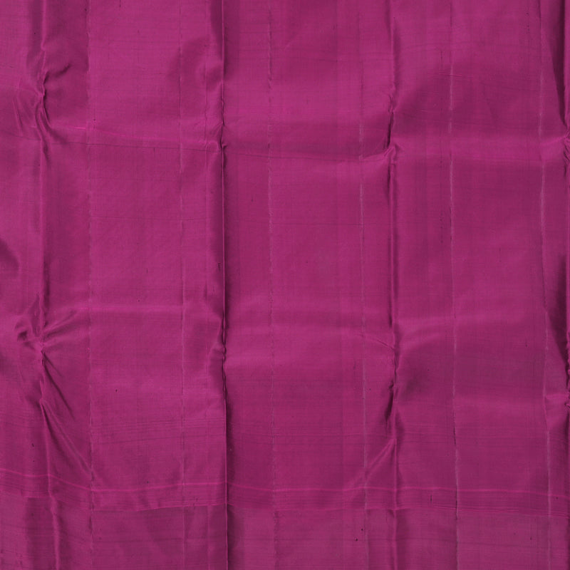 Hayagrivas Handloom Grey Kanjivaram Silk Saree with Purple Border KBF597G2-1