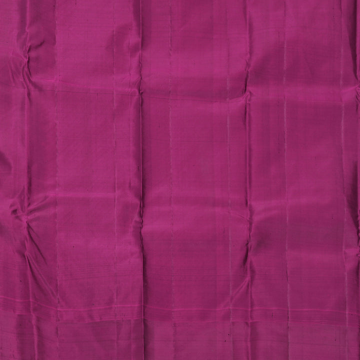 Hayagrivas Handloom Grey Kanjivaram Silk Saree with Purple Border KBF597G2-1