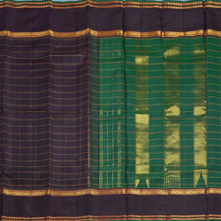 Hayagrivas Handloom Deep Jamun Kanjivaram Silk Saree KBF597G3-1