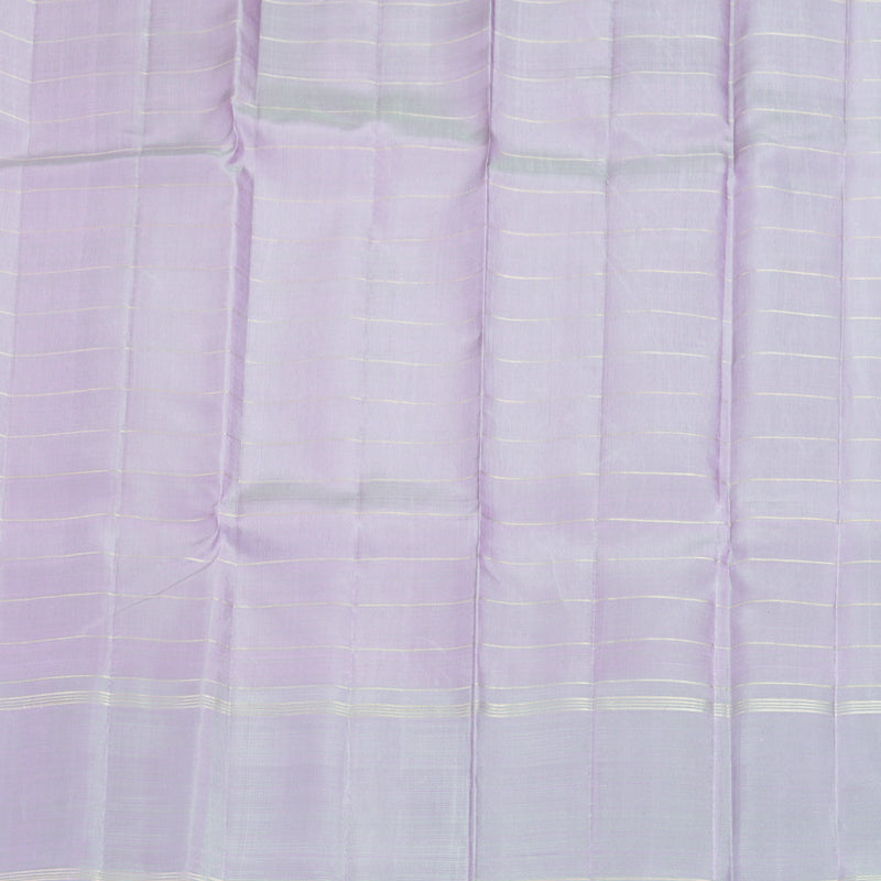 Hayagrivas Handloom Lavender Kanjivaram Silk Saree with Lilac-Grey Border KBF597G9-1