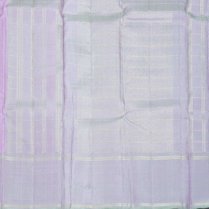 Hayagrivas Handloom Lavender Kanjivaram Silk Saree with Lilac-Grey Border KBF597G9-1