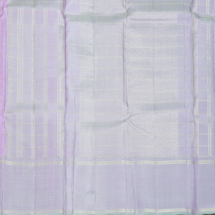 Hayagrivas Handloom Lavender Kanjivaram Silk Saree with Lilac-Grey Border KBF597G9-1