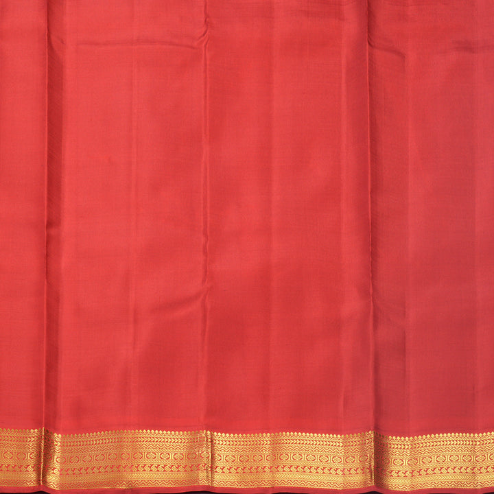Hayagrivas Handloom MS Blue Kanjivaram Silk Saree with Red Border KBF598G1-1