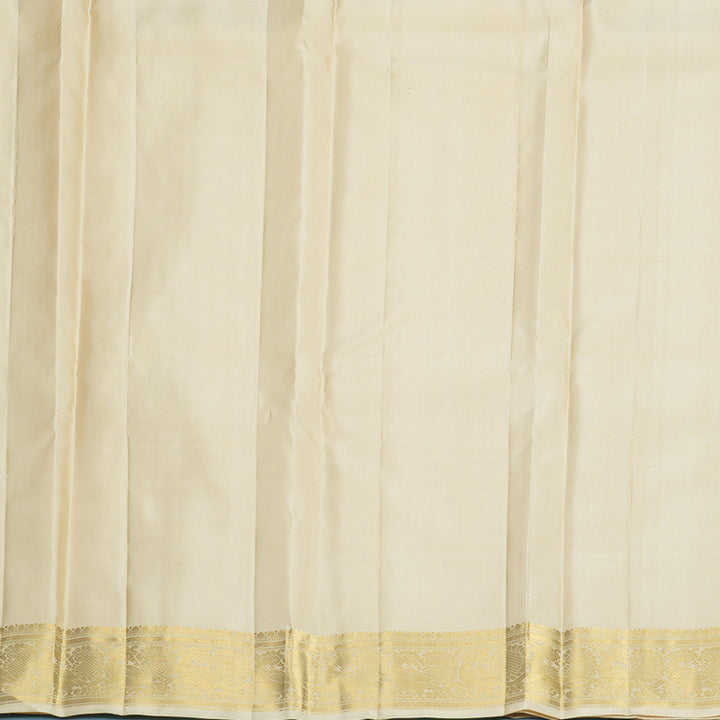 Hayagrivas Handloom Cream Kanjivaram Silk Saree KBF599G2-2