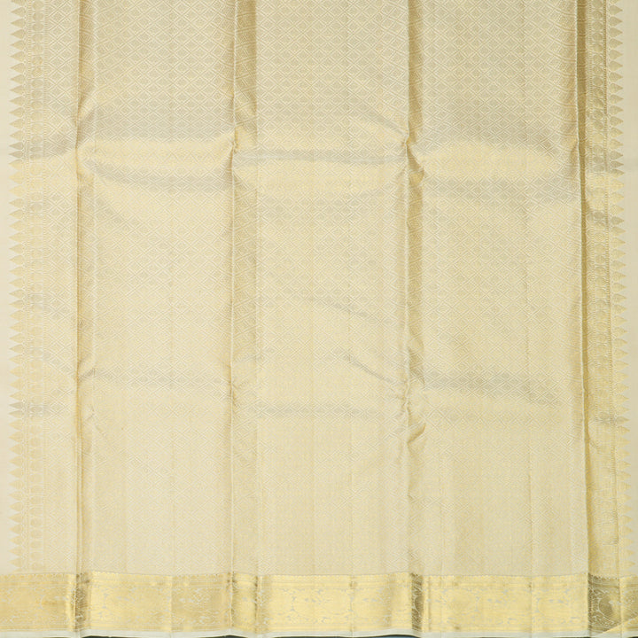 Hayagrivas Handloom Cream Kanjivaram Silk Saree KBF599G2-2