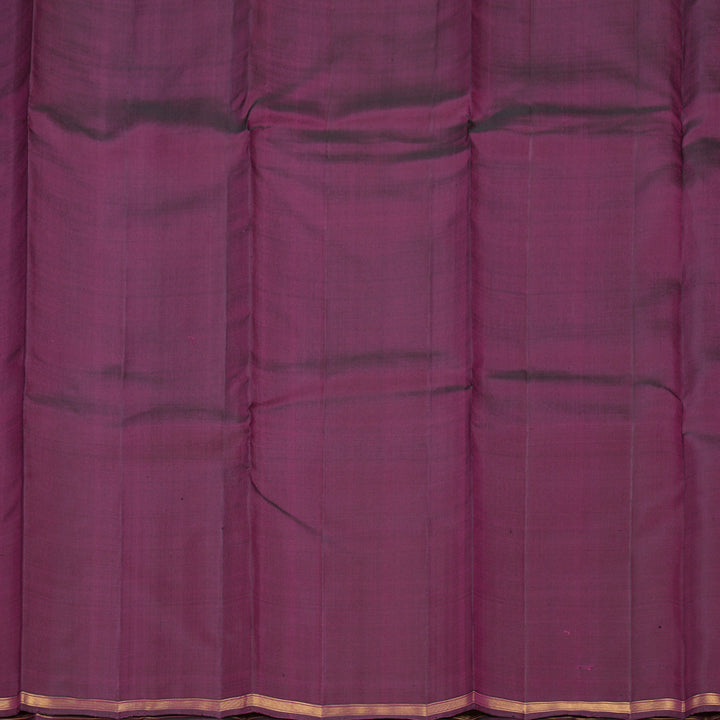 Hayagrivas Handloom Purple Kanjivaram Silk Saree KBF599G2-4
