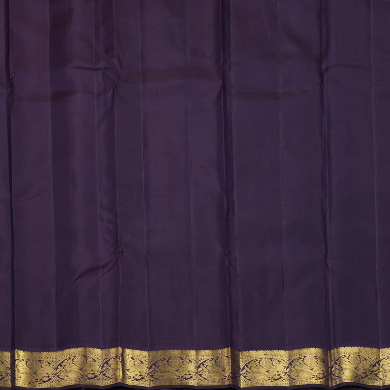 Hayagrivas Handloom Red Kanjivaram Silk Saree with Nagapazham Border KBF599G7-2