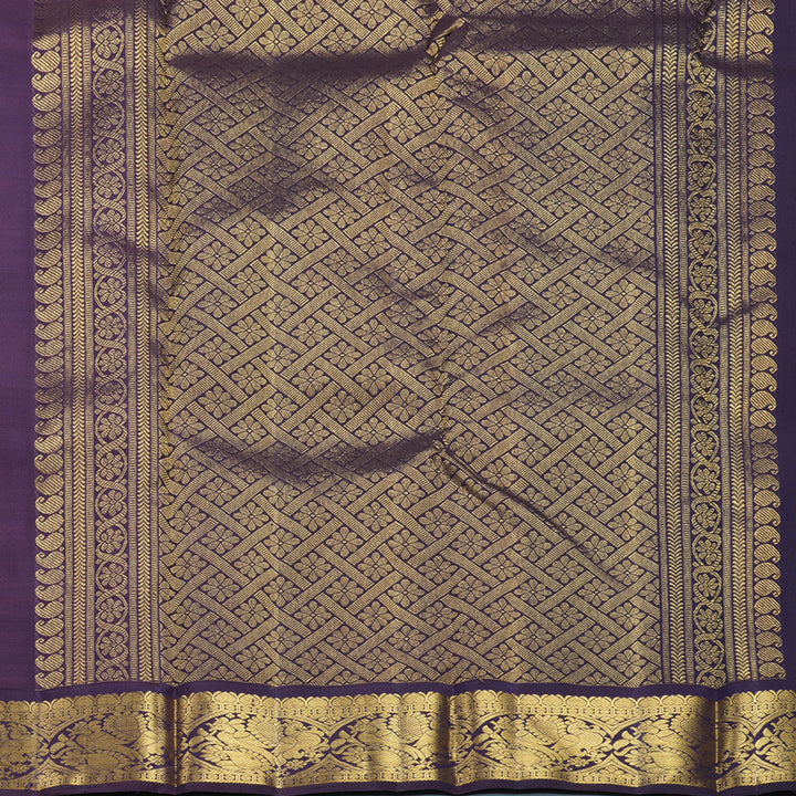 Hayagrivas Handloom Red Kanjivaram Silk Saree with Nagapazham Border KBF599G7-2