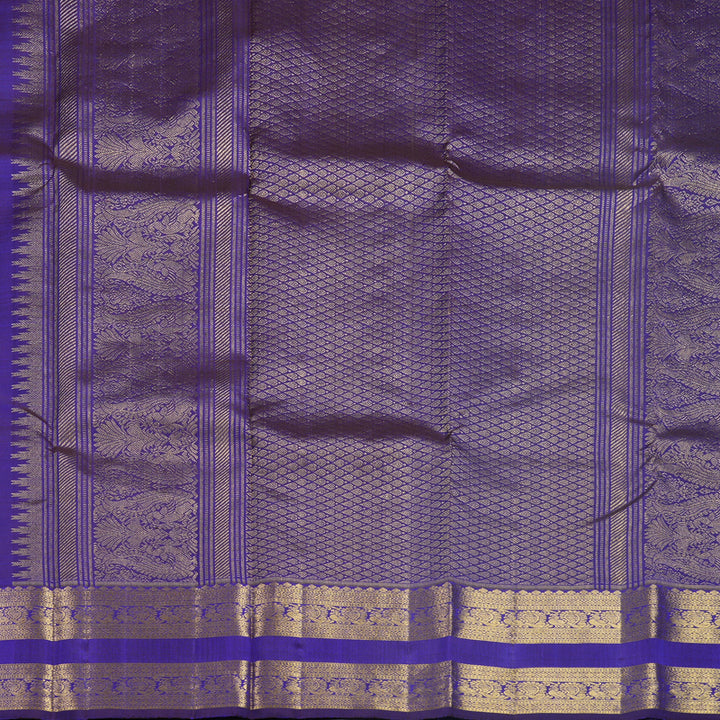 Hayagrivas Handloom Purple Kanjivaram Silk Saree KBF600G2-7