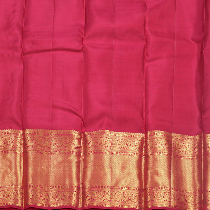 Hayagrivas Handloom Pink Kanjivaram Silk Saree KBF600G3-4