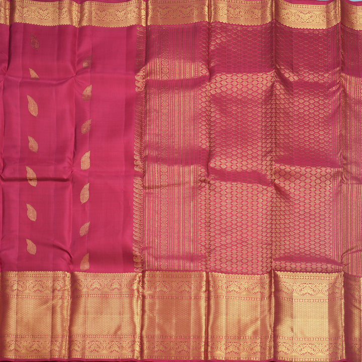 Hayagrivas Handloom Pink Kanjivaram Silk Saree KBF600G3-4