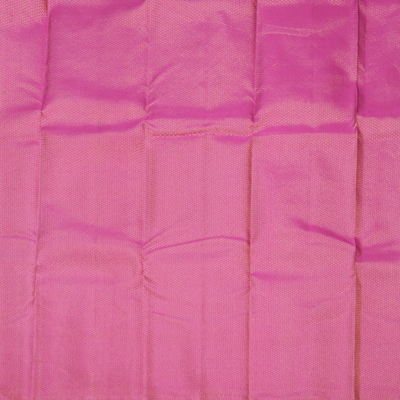 Hayagrivas Handloom Pink Kanjivaram Silk Saree with Temple Border KBF601G2-1