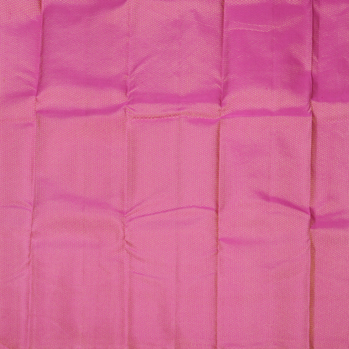 Hayagrivas Handloom Pink Kanjivaram Silk Saree with Temple Border KBF601G2-1