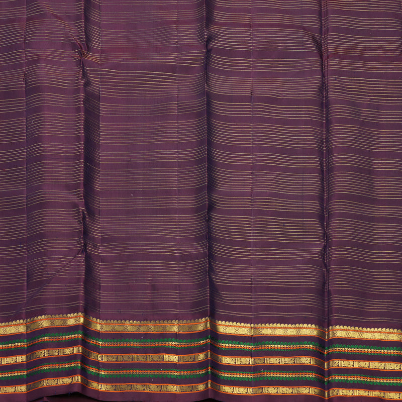 Hayagrivas Handloom Pastel Green Kanjivaram Silk Saree with Nagapazham Border KBF604G10-1