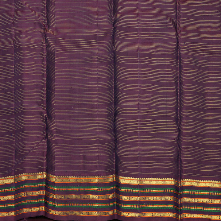 Hayagrivas Handloom Pastel Green Kanjivaram Silk Saree with Nagapazham Border KBF604G10-1