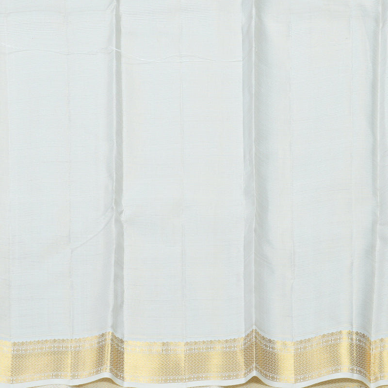 Hayagrivas Handloom Kanchana Brown Kanjivaram Silk Saree with Milk-White Border KBF604G16-1