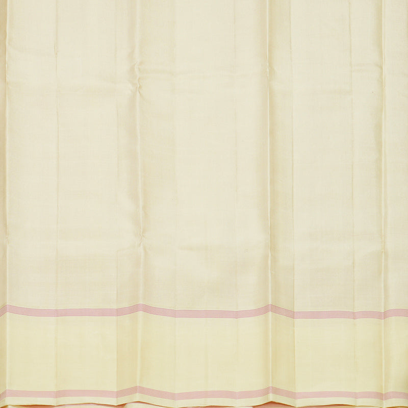 Hayagrivas Handloom Pink Kanjivaram Silk Saree with Beige Border KBF605G2-4