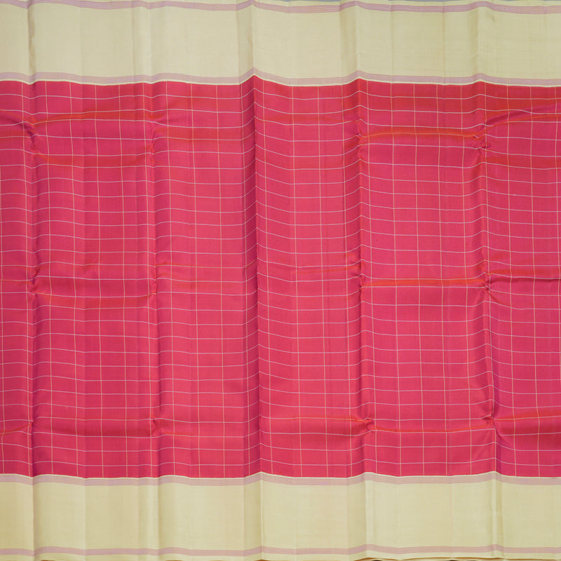 Hayagrivas Handloom Pink Kanjivaram Silk Saree with Beige Border KBF605G2-4