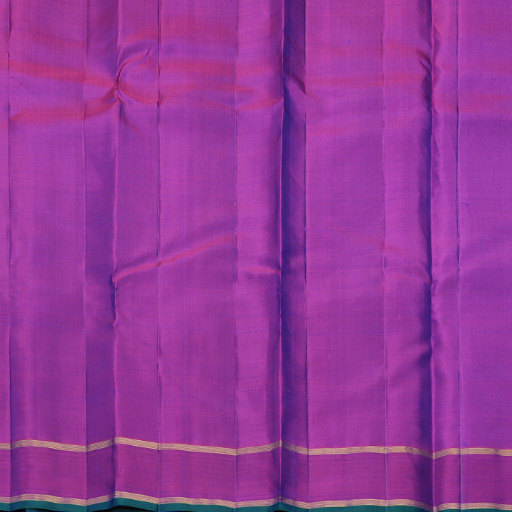 Hayagrivas Handloom Mayilkazhuthu Kanjivaram Silk Saree with Purple Border KBF606G2-1